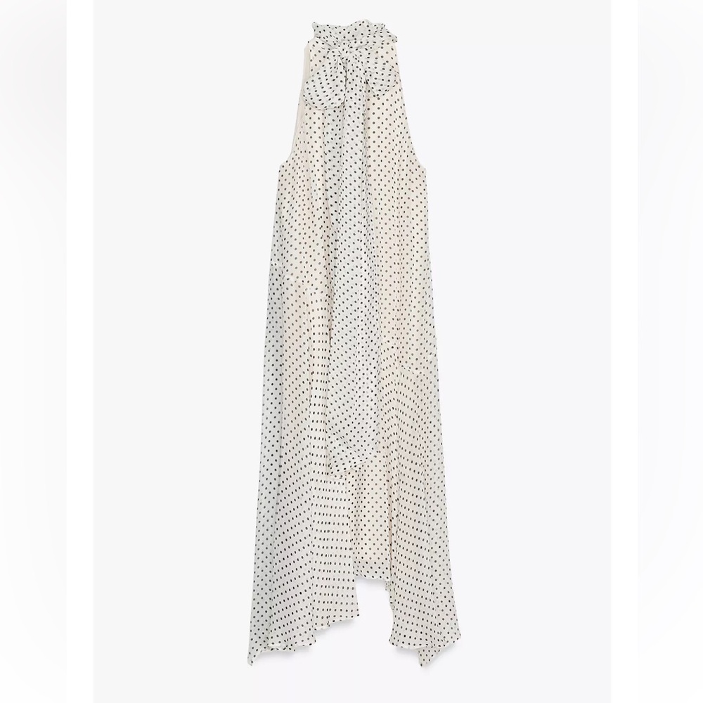 Zara Polka Dot Halter Dress ZW Collection - Picture 3 of 3